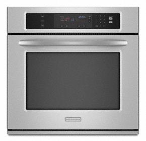 Kitchenaid KEBK171SSS Single Oven 27 Width 3.8 cu. ft. Capacity Thermal Oven with Two-Element Balanced Baking and Roasting Architect® Series II