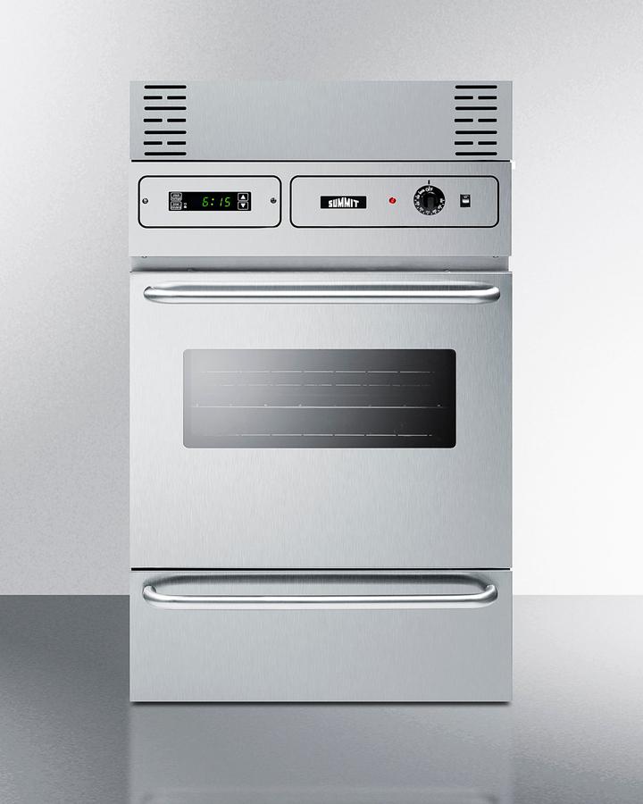 Summit TEM755BKW 24 Wide Electric Wall Oven, 115v