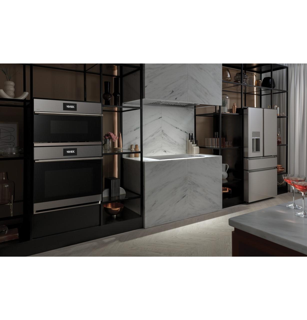 Cafe CTS70DM2NS5 CAF(EBACK)™ 30 Smart Single Wall Oven with Convection in Platinum Glass