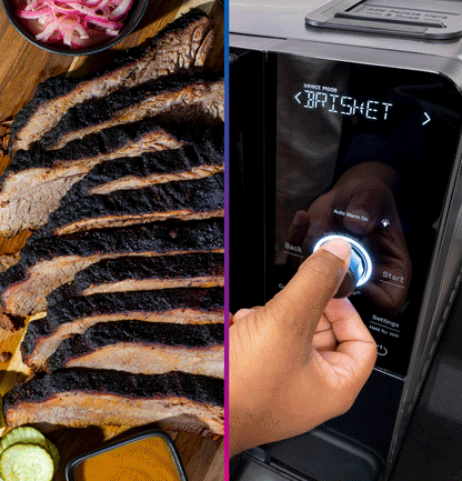 P9SBAAS6VBB GE Profile™ Smart Indoor Pellet Smoker