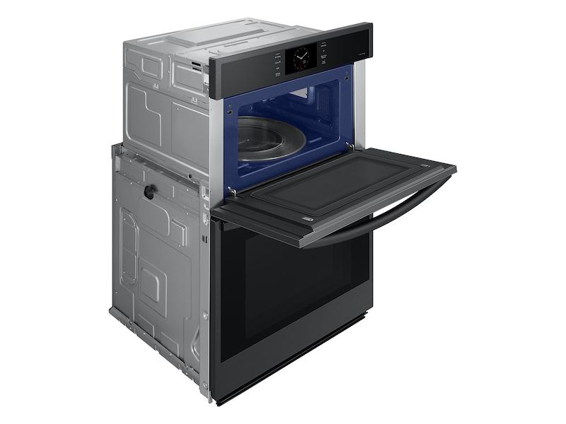 Samsung NQ70CG600DMTAA 30 Microwave Combination Wall Oven with Steam Cook in Matte Black