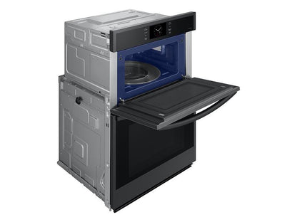 Samsung NQ70CG600DMTAA 30 Microwave Combination Wall Oven with Steam Cook in Matte Black