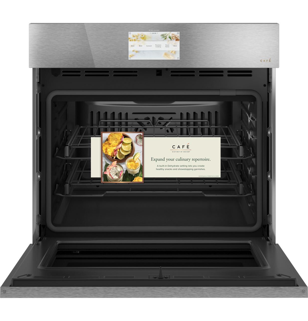 Cafe CTS90DM2NS5 CAF(EBACK)™ 30 Smart Built-In Convection Single Wall Oven in Platinum Glass