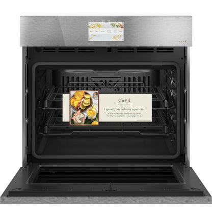 Cafe CTS90DM2NS5 CAF(EBACK)™ 30 Smart Built-In Convection Single Wall Oven in Platinum Glass