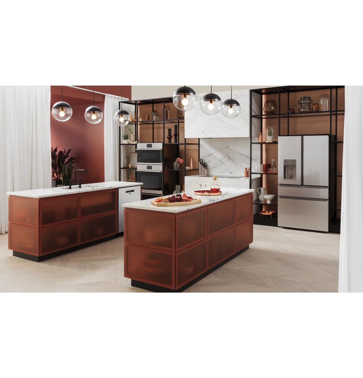 Cafe CTS70DM2NS5 CAF(EBACK)™ 30 Smart Single Wall Oven with Convection in Platinum Glass