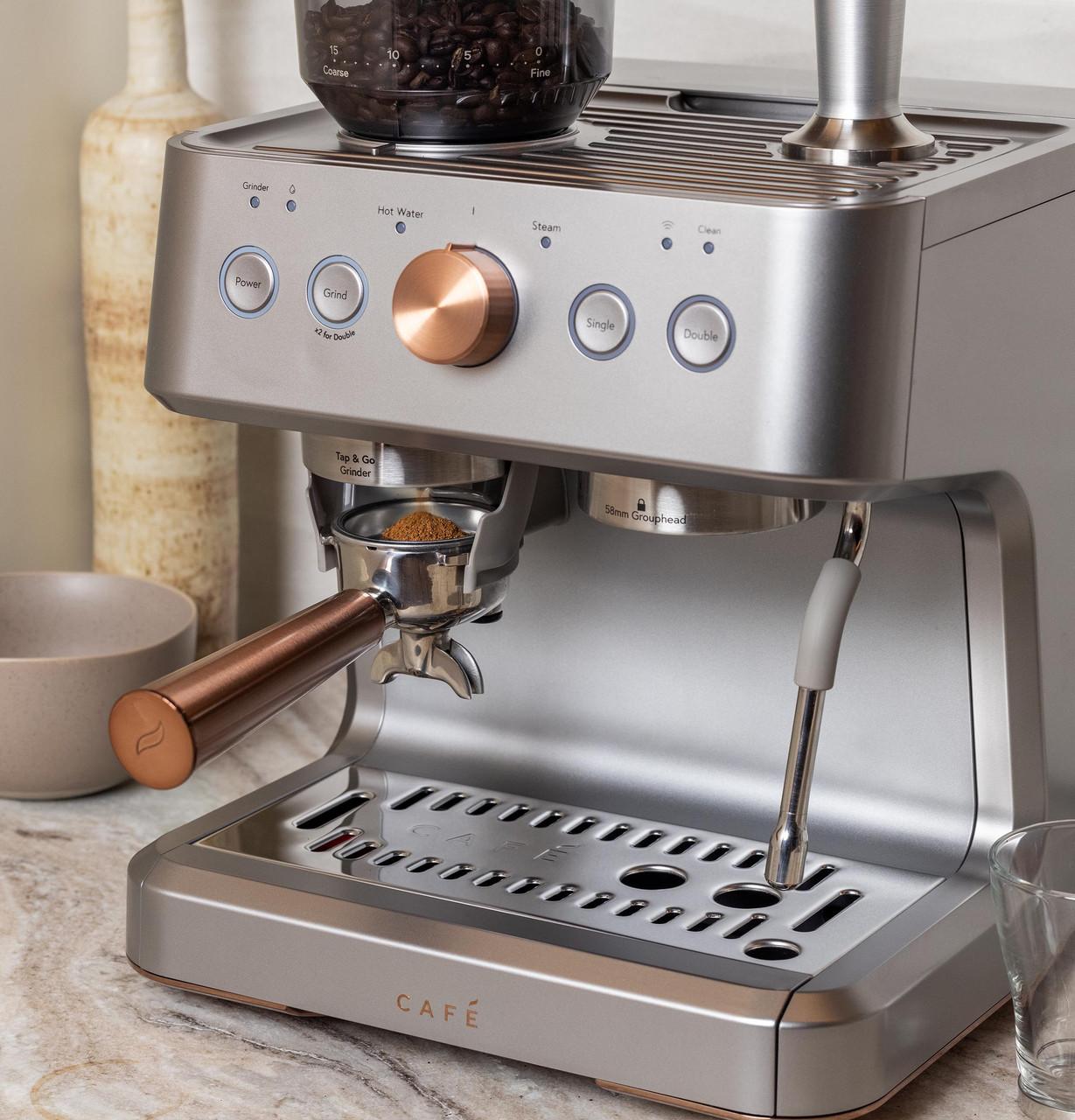 Cafe C7CESAS2RS3 CAF(EBACK)™ BELLISSIMO Semi Automatic Espresso Machine + Frother