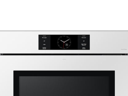 Samsung NV51CB700S12AA Bespoke 30 White Glass Single Wall Oven with AI Pro Cooking™ Camera