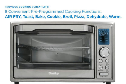 DBTO0961ABSS Danby 0.9 cu. ft. Toaster Oven with Air Fry Technology in Stainless Steel
