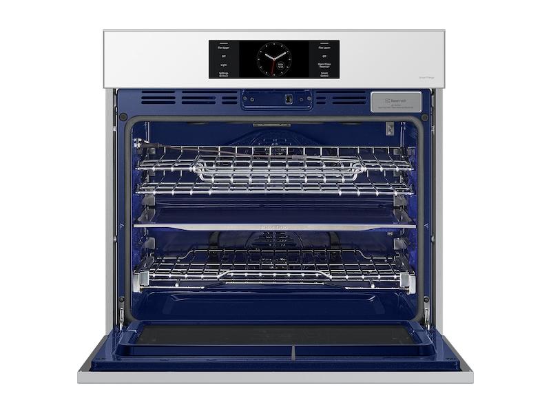 Samsung NV51CB700S12AA Bespoke 30 White Glass Single Wall Oven with AI Pro Cooking™ Camera