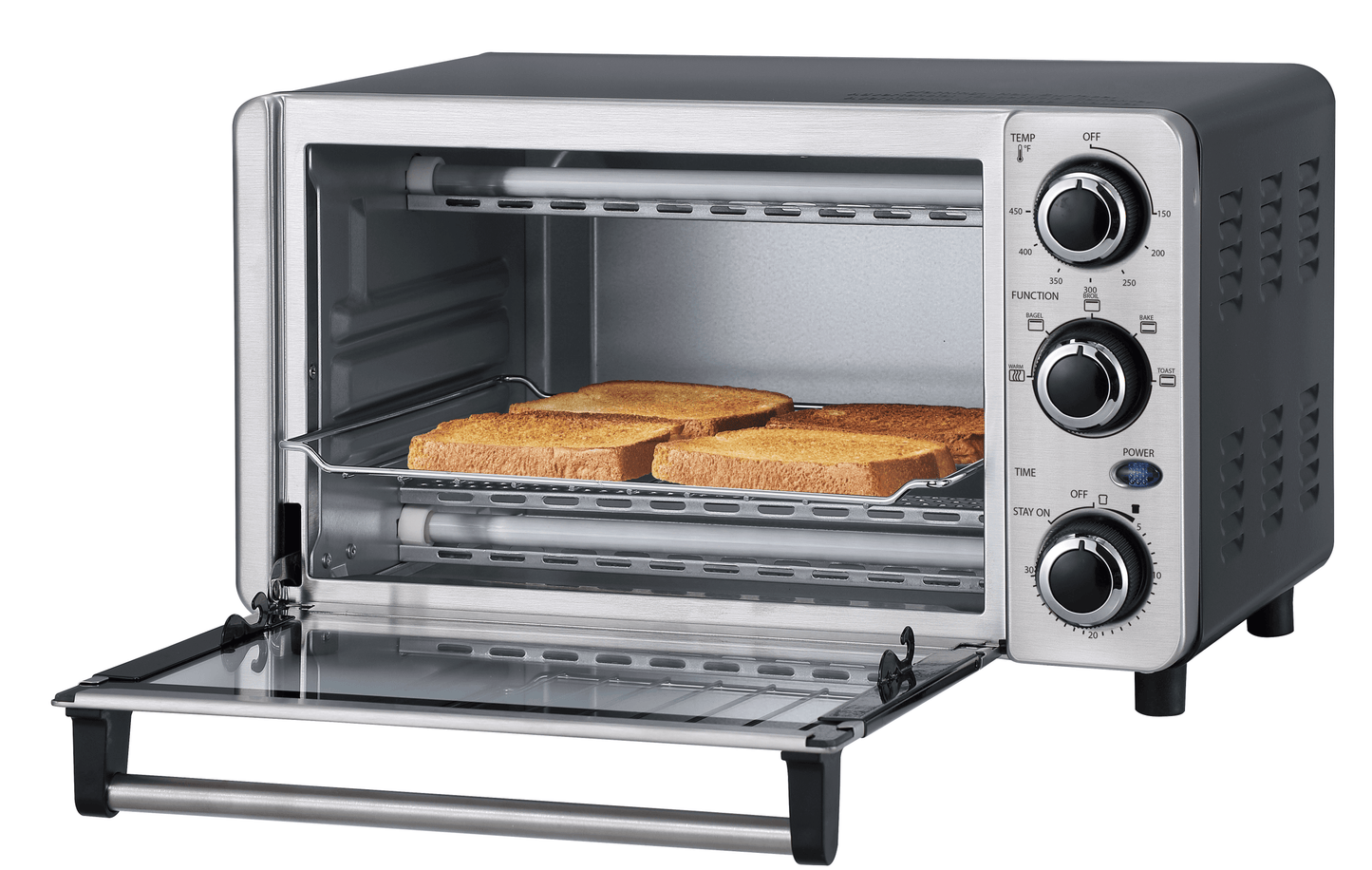 DBTO0412BBSS Danby 0.4 cu. ft./12L 4 Slice Countertop Toaster Oven in Stainless Steel