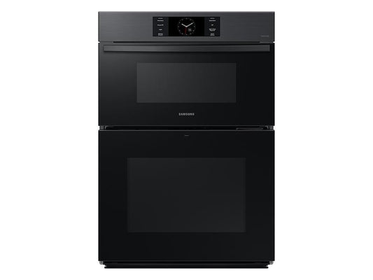 Samsung NQ70CG700DMTAA Bespoke 30 Microwave Combination Wall Oven with with Flex Duo™ in Matte Black Steel