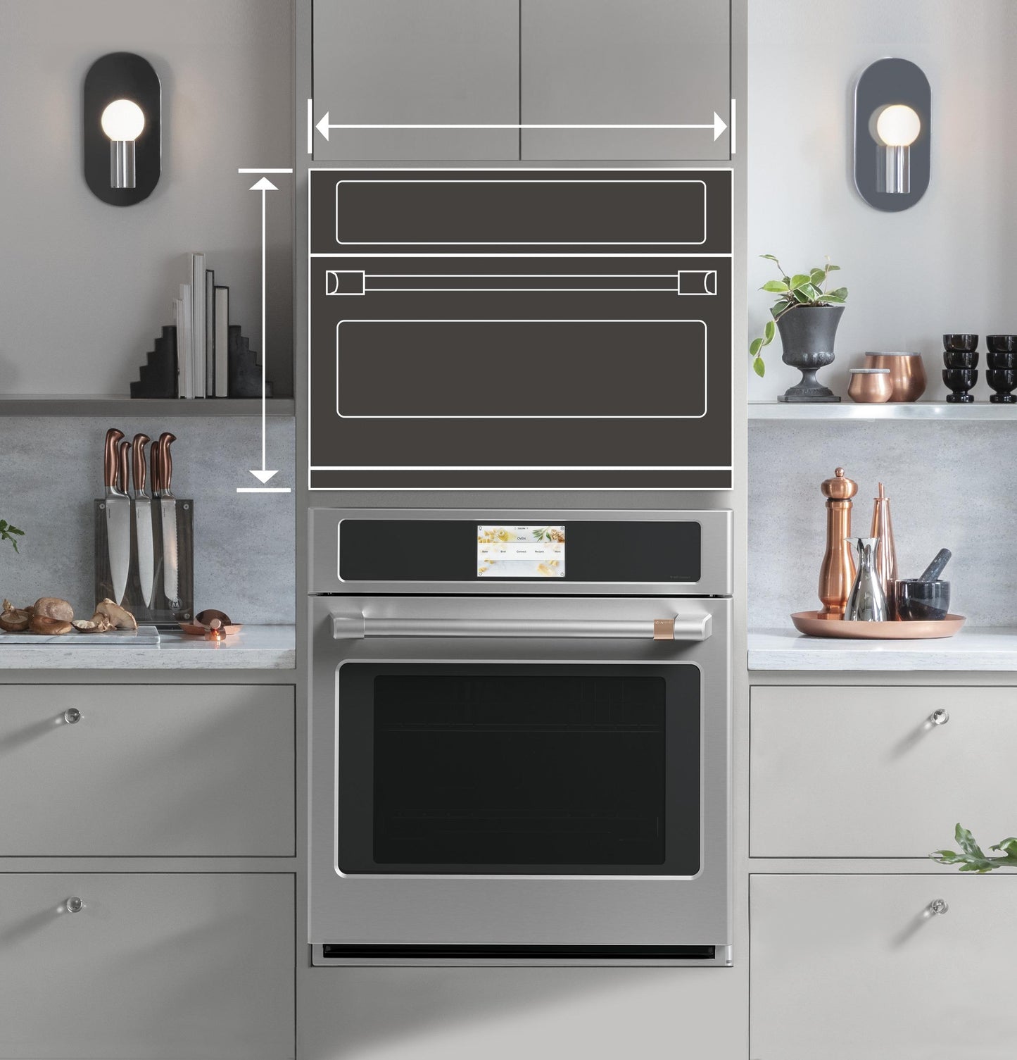 Cafe CSB912P2VS1 CAF(EBACK)™ 27 Custom Speed Cook Oven with 120V Advantium® Technology