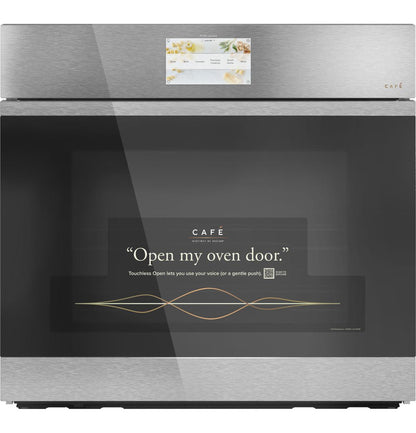 Cafe CTS90DM2NS5 CAF(EBACK)™ 30 Smart Built-In Convection Single Wall Oven in Platinum Glass