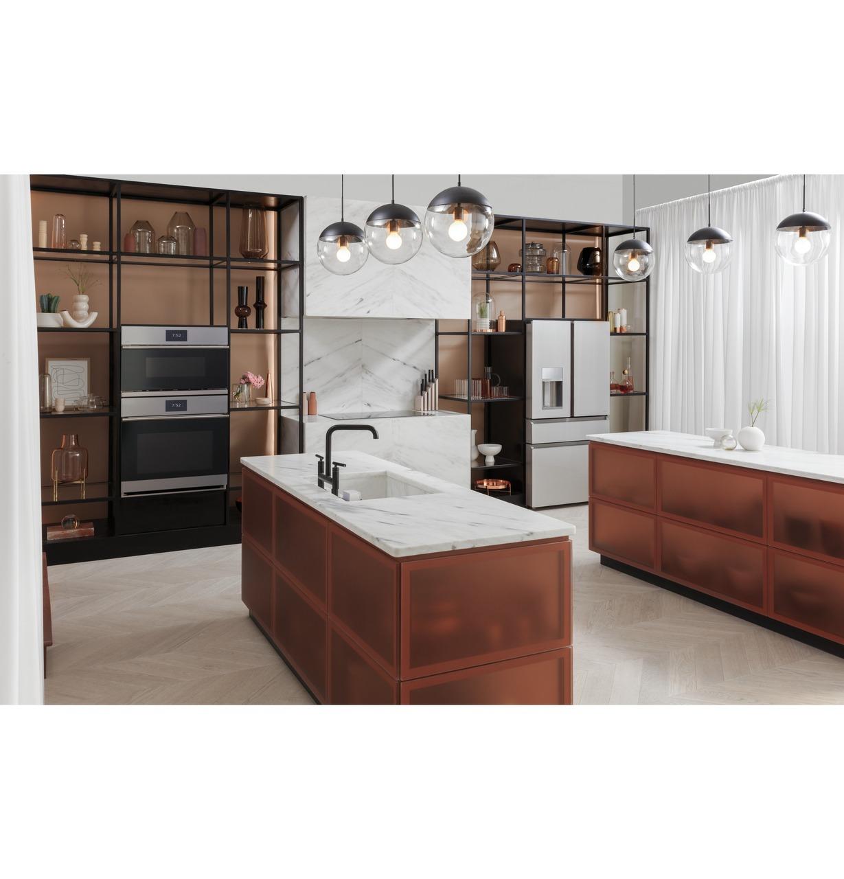 Cafe CTS70DM2NS5 CAF(EBACK)™ 30 Smart Single Wall Oven with Convection in Platinum Glass