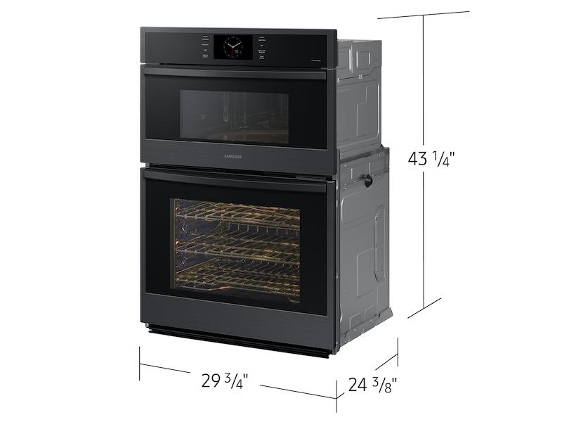 Samsung NQ70CG600DMTAA 30 Microwave Combination Wall Oven with Steam Cook in Matte Black