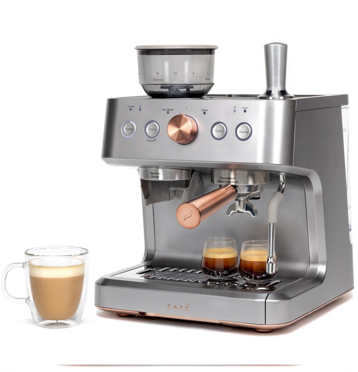 Cafe C7CESAS2RS3 CAF(EBACK)™ BELLISSIMO Semi Automatic Espresso Machine + Frother