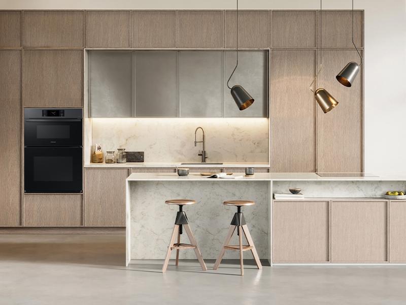 Samsung NQ70CG700DMTAA Bespoke 30 Microwave Combination Wall Oven with with Flex Duo™ in Matte Black Steel