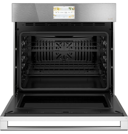 Cafe CTS70DM2NS5 CAF(EBACK)™ 30 Smart Single Wall Oven with Convection in Platinum Glass
