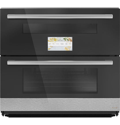 Cafe CTS92DM2NS5 CAF(EBACK)™ 30 Duo Smart Single Wall Oven in Platinum Glass
