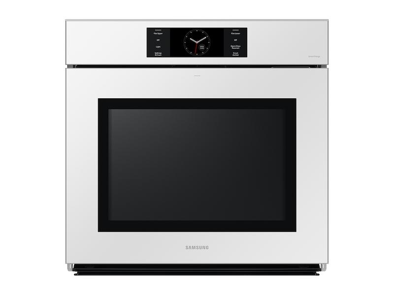 Samsung NV51CB700S12AA Bespoke 30 White Glass Single Wall Oven with AI Pro Cooking™ Camera