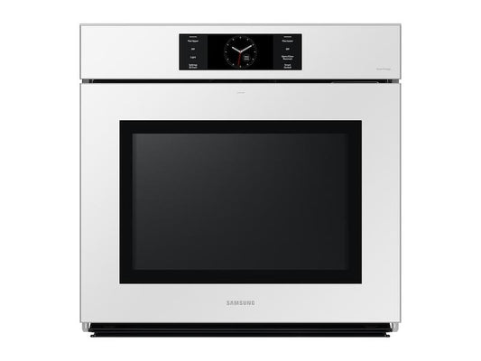 Samsung NV51CB700S12AA Bespoke 30 White Glass Single Wall Oven with AI Pro Cooking™ Camera