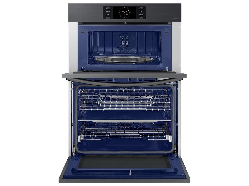 Samsung NQ70CG700DMTAA Bespoke 30 Microwave Combination Wall Oven with with Flex Duo™ in Matte Black Steel
