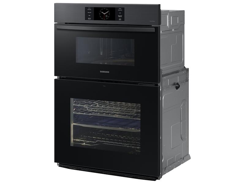 Samsung NQ70CG700DMTAA Bespoke 30 Microwave Combination Wall Oven with with Flex Duo™ in Matte Black Steel