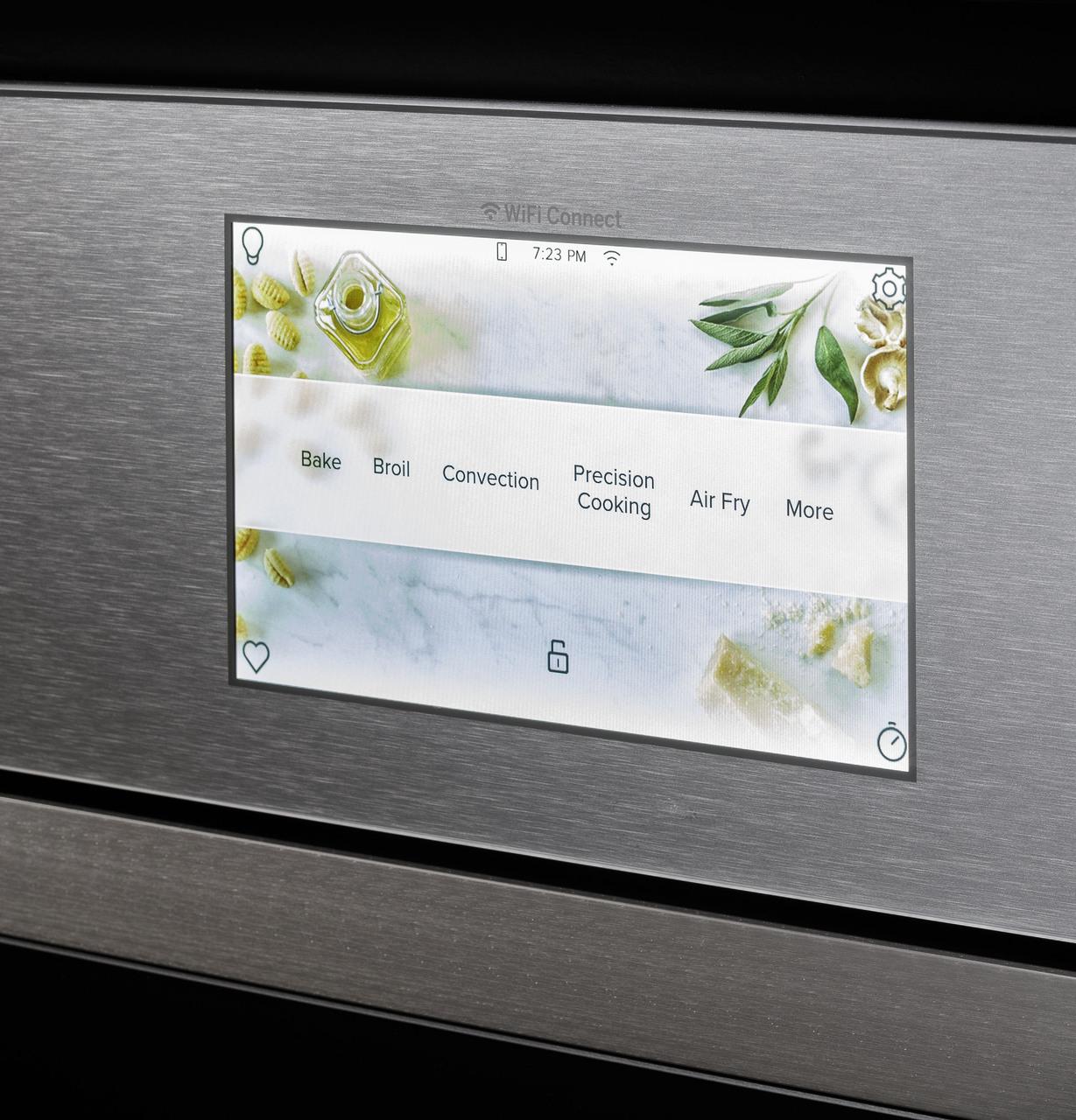 Cafe CTS90DM2NS5 CAF(EBACK)™ 30 Smart Built-In Convection Single Wall Oven in Platinum Glass