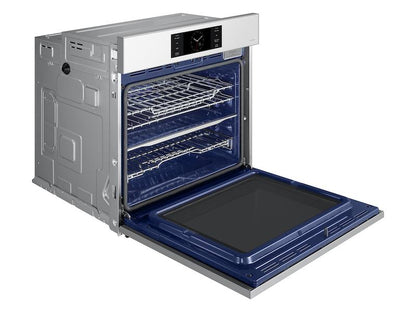 Samsung NV51CB700S12AA Bespoke 30 White Glass Single Wall Oven with AI Pro Cooking™ Camera