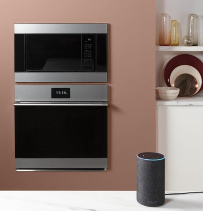 Cafe CTS70DM2NS5 CAF(EBACK)™ 30 Smart Single Wall Oven with Convection in Platinum Glass