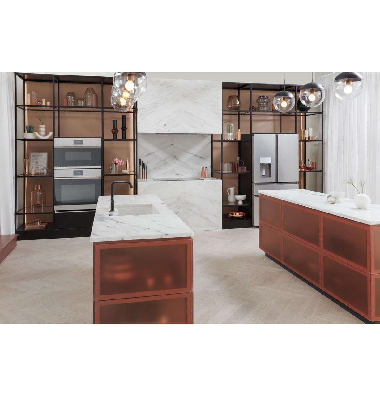 Cafe CTS70DM2NS5 CAF(EBACK)™ 30 Smart Single Wall Oven with Convection in Platinum Glass