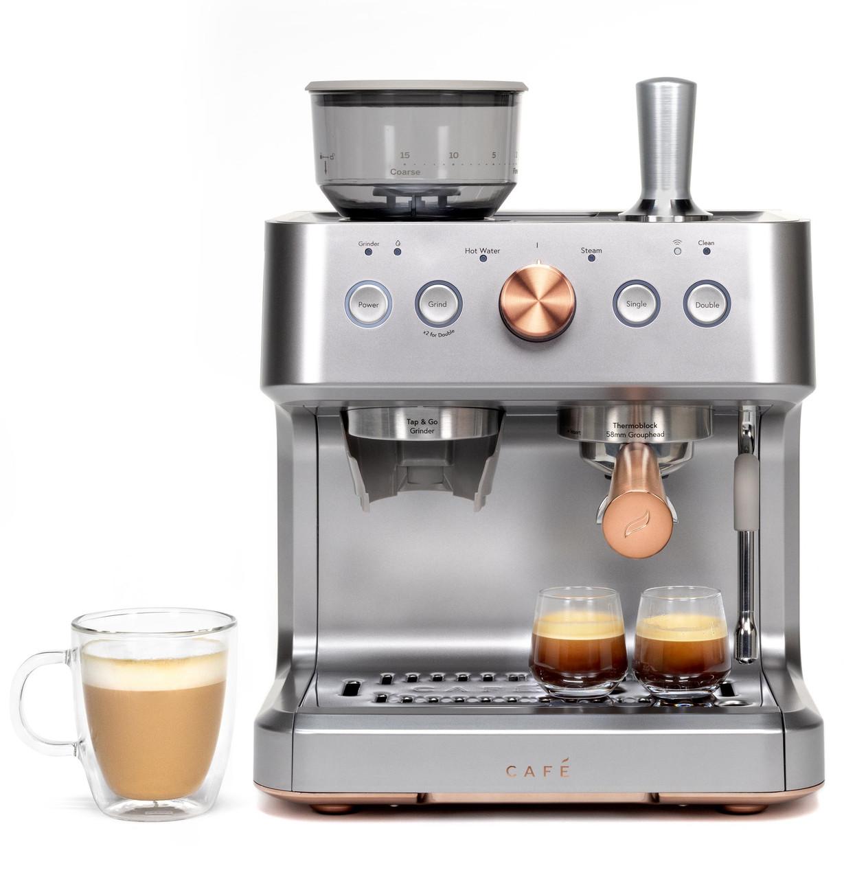 Cafe C7CESAS2RS3 CAF(EBACK)™ BELLISSIMO Semi Automatic Espresso Machine + Frother