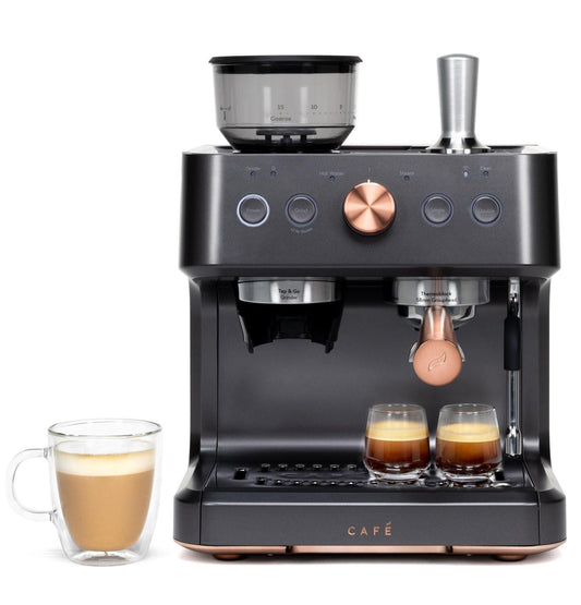 Cafe C7CESAS3RD3 CAF(EBACK)™ BELLISSIMO Semi Automatic Espresso Machine + Frother