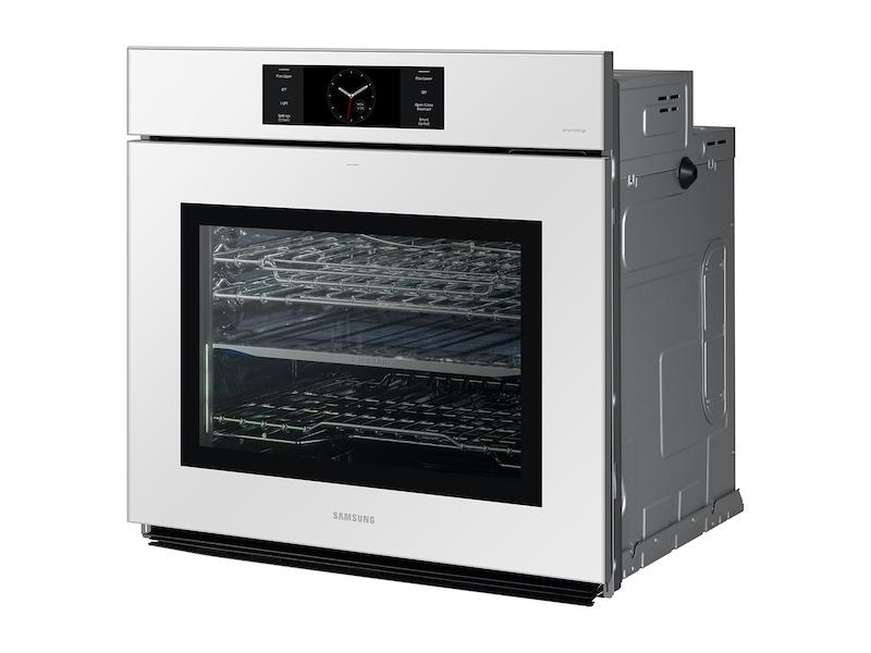 Samsung NV51CB700S12AA Bespoke 30 White Glass Single Wall Oven with AI Pro Cooking™ Camera