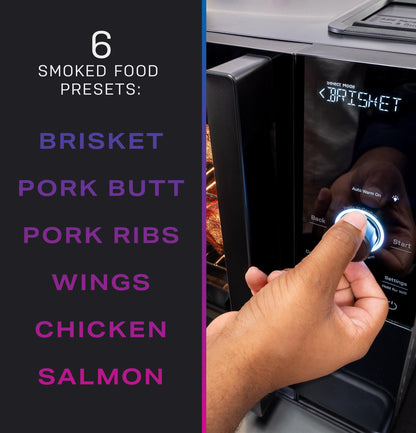 P9SBAAS6VBB GE Profile™ Smart Indoor Pellet Smoker