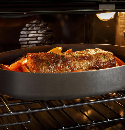 Cafe CTS92DM2NS5 CAF(EBACK)™ 30 Duo Smart Single Wall Oven in Platinum Glass