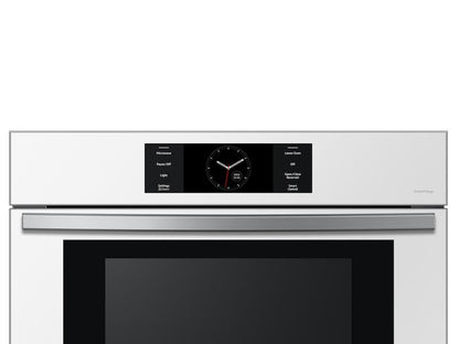 Samsung NQ70CB700D12AA Bespoke 30 Microwave Combination Wall Oven with with Flex Duo™ in White Glass