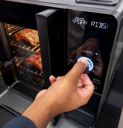 P9SBAAS6VBB GE Profile™ Smart Indoor Pellet Smoker