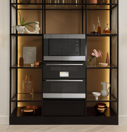 Cafe CTS92DM2NS5 CAF(EBACK)™ 30 Duo Smart Single Wall Oven in Platinum Glass