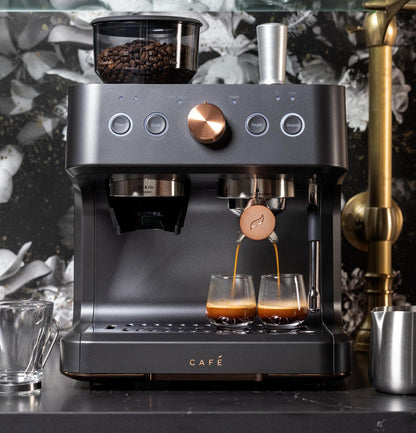 Cafe C7CESAS3RD3 CAF(EBACK)™ BELLISSIMO Semi Automatic Espresso Machine + Frother