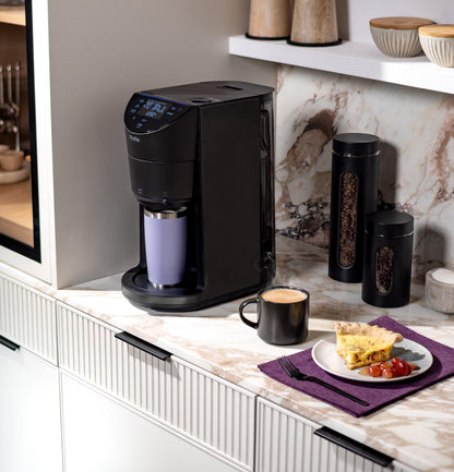 P7CGAAS6TBB GE Profile™ Smart Grind and Brew Coffee Maker with Podless Single Serve