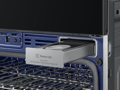 Samsung NQ70CG700DMTAA Bespoke 30 Microwave Combination Wall Oven with with Flex Duo™ in Matte Black Steel