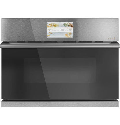 Cafe CSB912M2NS5 CAF(EBACK)™ 27 Smart Five in One Oven with 120V Advantium® Technology in Platinum Glass