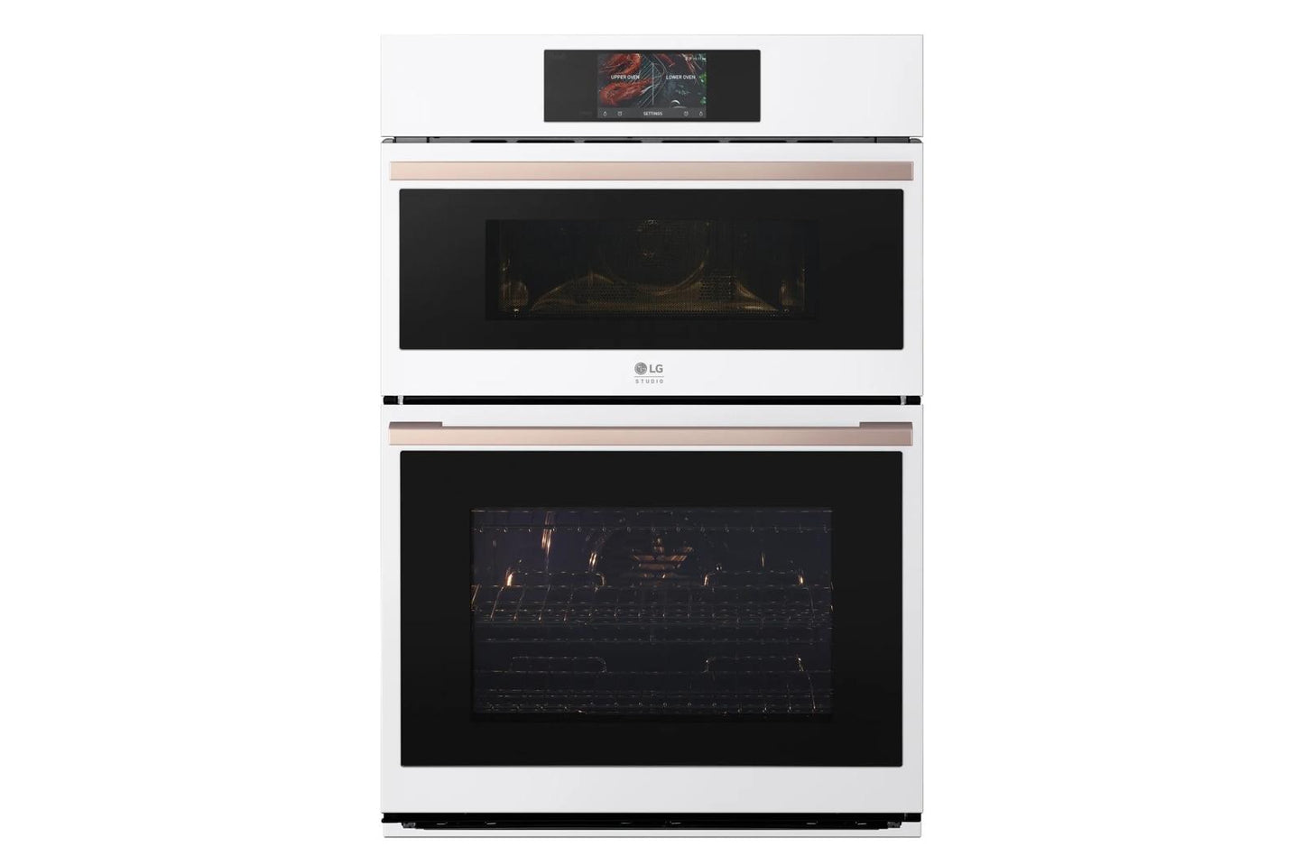 WCES6428N LG STUDIO 1.7/4.7 cu. ft. Combination Double Wall Oven - Essence White