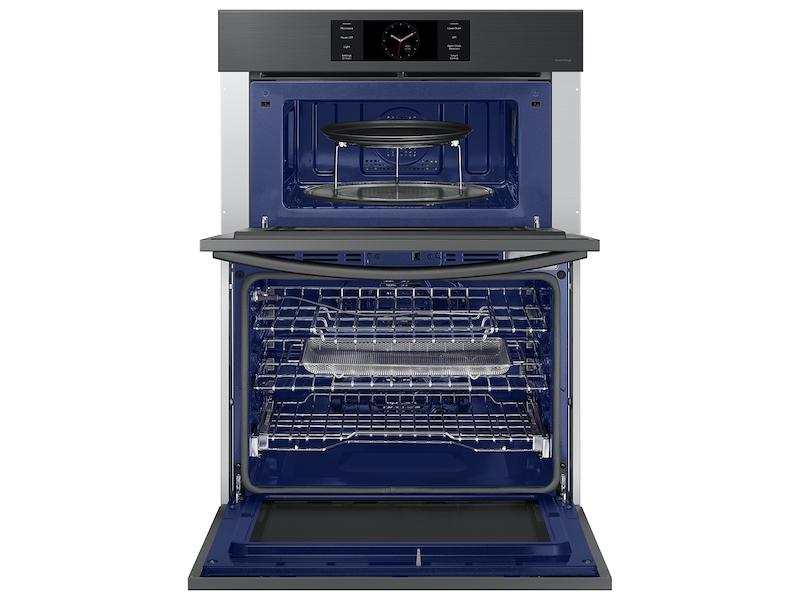 Samsung NQ70CG700DMTAA Bespoke 30 Microwave Combination Wall Oven with with Flex Duo™ in Matte Black Steel