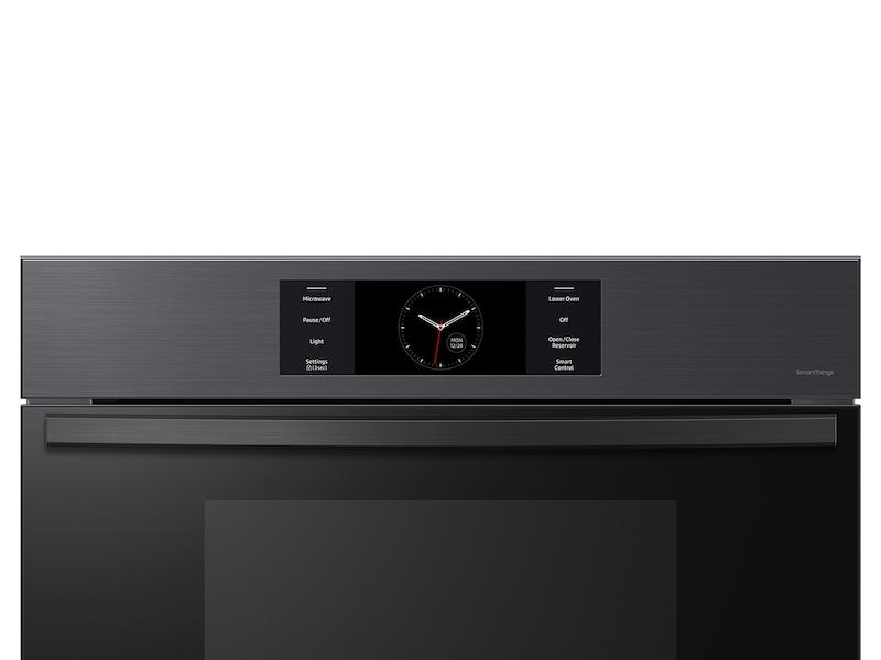 Samsung NQ70CG700DMTAA Bespoke 30 Microwave Combination Wall Oven with with Flex Duo™ in Matte Black Steel