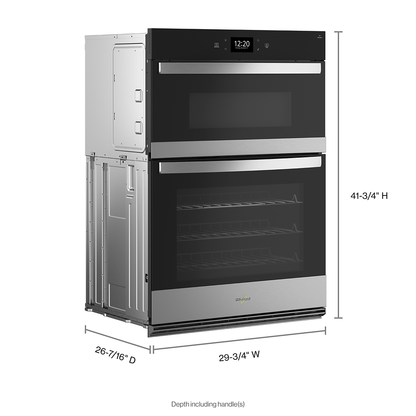 Whirlpool WOEC7030PZ 6.4 Cu. Ft. Wall Oven Microwave Combo with Air Fry