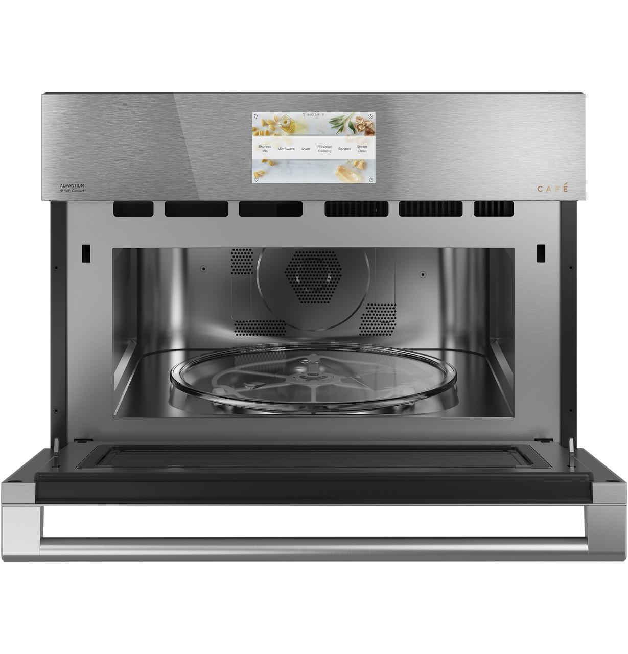 Cafe CSB912M2NS5 CAF(EBACK)™ 27 Smart Five in One Oven with 120V Advantium® Technology in Platinum Glass