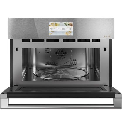 Cafe CSB912M2NS5 CAF(EBACK)™ 27 Smart Five in One Oven with 120V Advantium® Technology in Platinum Glass