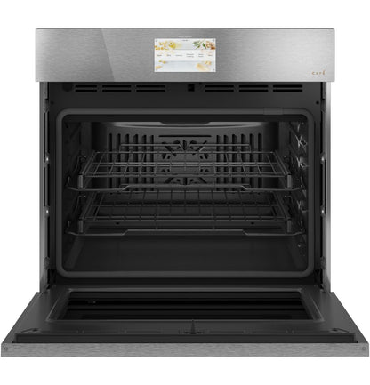 Cafe CTS90DM2NS5 CAF(EBACK)™ 30 Smart Built-In Convection Single Wall Oven in Platinum Glass